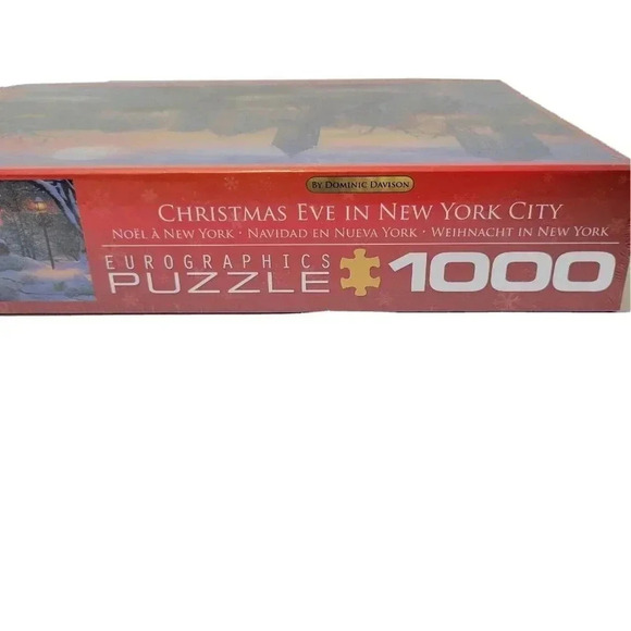 Dominic Davison 1000 Piece Puzzle NWT Christmas Eve in New York City - Picture 3 of 3